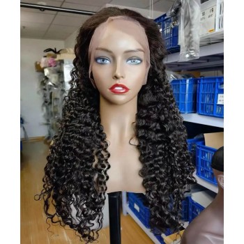 130% Density Loose Curly 13X6 Lace Front Human Hair Wigs