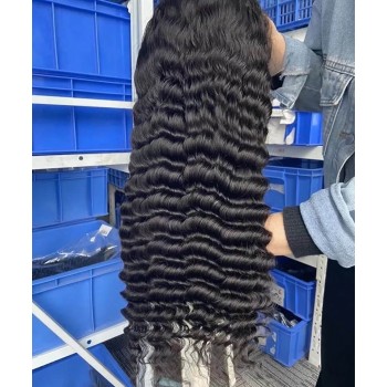Deep Wave Silk Base Full Lace Wig 180% Density Realistic
