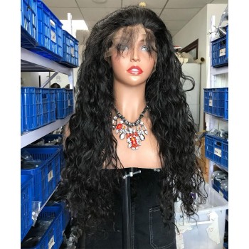 Good Water Wave 13x4 Lace Front Human Virgin Hair Wigs