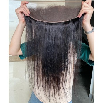 Straight 13x2 Lace Frontal Closure Human Hair Free Part