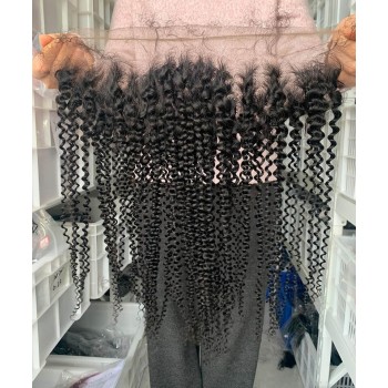 Afro Kinky Curly 13x6 Lace Frontal Closure 10-20 Inches