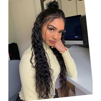 130% Density Hd Full Lace Hair Wigs Water Wave 8-32 Inches