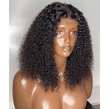 Kinky Curly 5X5 HD Lace Closure Wigs 150% Density Glueless
