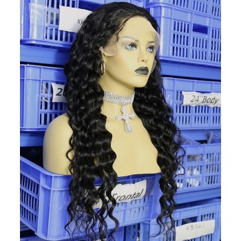 Loose Wave 13x6 Lace Front Wigs With Fake Scalp