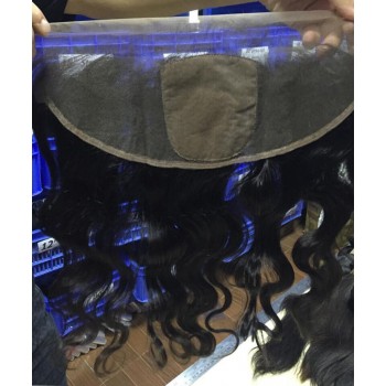 Body Wave Silk Base 13x6 Lace Frontal Closure Pre Plucked