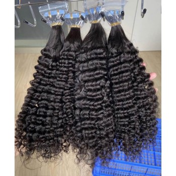 Quality Burmese Curly Tape In Hair Extensions 8-30 Inches