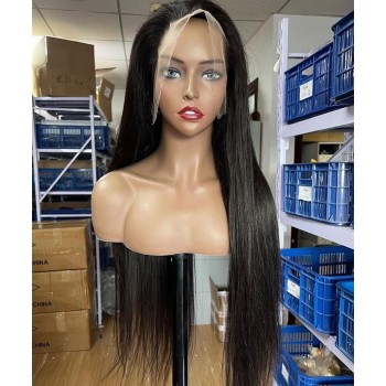 Straight 13X6 Lace Front Human Hair Wigs For Black Women