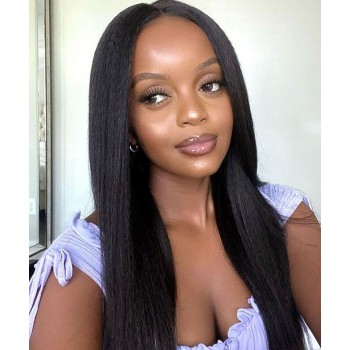 Yaki Straight 130% Full Lace Wigs With Baby Hair
