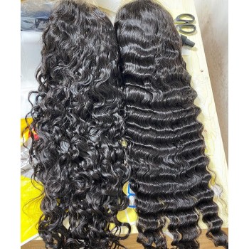 Water Wave 370 Lace Front Wig Pre Plucked With Baby Hair