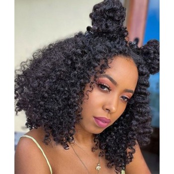 Short Curly Bob 13x6 Lace Front Human Virgin Hair Wigs Sales