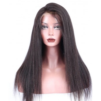 Italian Yaki Straight 5X5 HD Lace Closure Human Hair Wigs