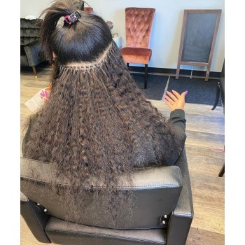 Deep Curly Nano Ring Human Hair Extensions 8-30 Inches