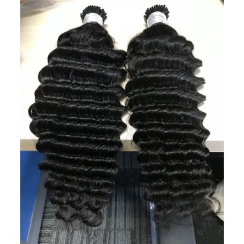 Deep Wave 8-30 Inches Quality I Tip Human Hair Extensions