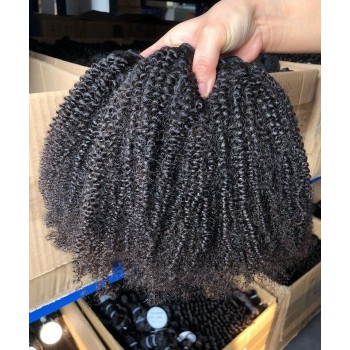 Brazilian Virgin Hair Jerry Curly Human Hair Weave Bundles