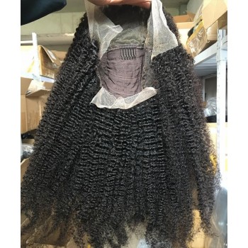Afro Kinky Curly 13x4 Lace Front Wigs With Baby Hair