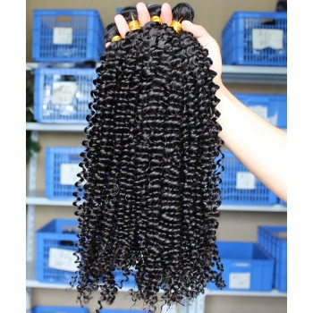 Kinky Curly Malaysian Virgin Hair Bundles At Cheap Prices