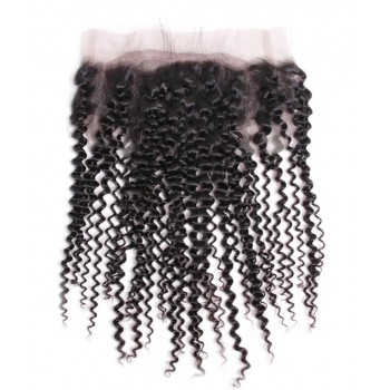 Kinky Curly 4X4 Silk Base 13x4 Lace Frontal Closure For Sale