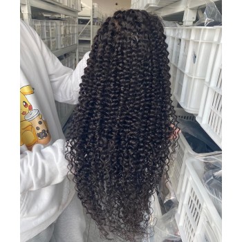 Kinky Curly 13X6 Lace Front Human Hair Wigs For Women