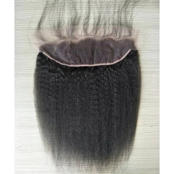 Kinky Straight 13x2 Lace Frontal Closure With Baby Hair