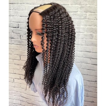 U Part Hair Wigs Kinky Curly 150% High Density 10-32 Inches