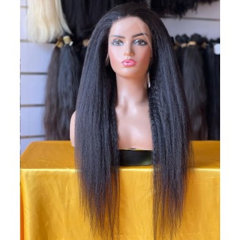 Blow Out Kinky Straight 13x6 Hd Lace Front Wigs For Women