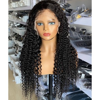 Good Kinky Curly 13X6 Transparent Lace Front Wigs For Sale