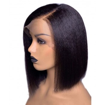 Yaki Straight 250% Density 13X4 Lace Front Human Hair Wigs