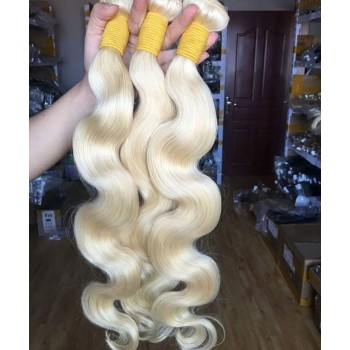 #1001 Silver Color European Virgin Hair Body Wave 3Pics