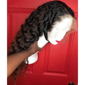 13X2 Lace Front Human Hair Wigs With Baby Hair 150% Density