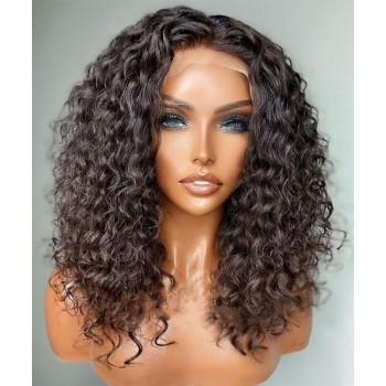 Deep Wave 5X5 HD Lace Closure Human Hair Wigs For Women