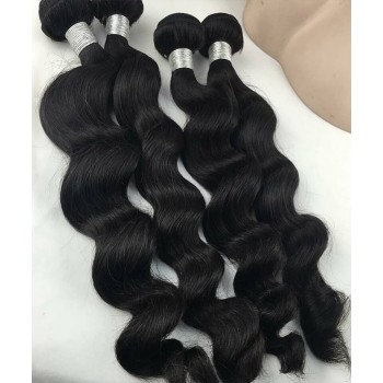 Loose Wave Indian Virgin Hair Bundles Human Hair 3Pics