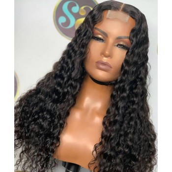 2x6 Loose Curly HD Lace Closure Wigs 130% Density 10-30 Inches