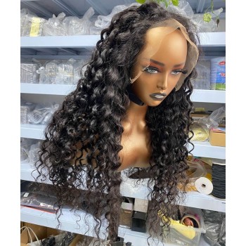 13x4 HD Lace Frontal Loose Curly Wigs Pre Plucked 200% Density