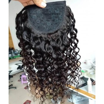 Loose Curly Wrap Ponytail Human Hair 10-26 Inches