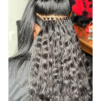 Loose Wave Micro Links Human Hair Extensions 8-30 Inches