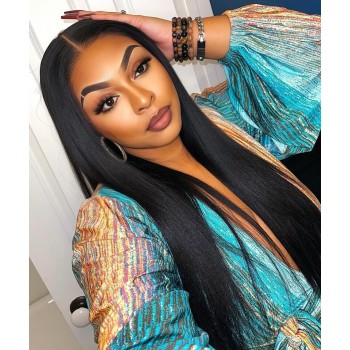 Yaki Straight 13x6 HD Lace Front Wigs For Black Women 150% Density 10-32 Inches