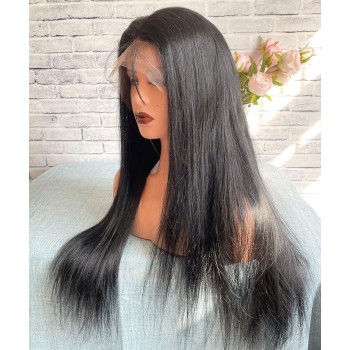 Straight 360 Lace Frontal Wig Pre Plucked With Baby Hair