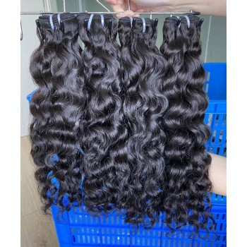 Loose Curly Burmese Wave Human Virgin Hair Bundles Sales