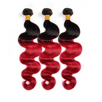 Ombre Two Tone Color Brazilian Human Hair Weave Bundles