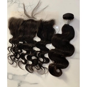 13x6 Lace Frontal Closure With Body Wave Human Hair Weaves