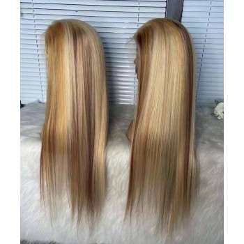 Highlight Ombre Color Straight 13X4 Lace Front Wigs For Sale