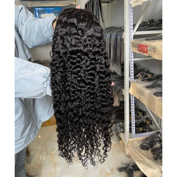 Water Wave 300% High Density Lace Front Wigs For Women