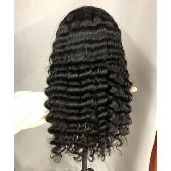 Deep Wave 150% Density Transparent 13x6 Lace Front Wigs