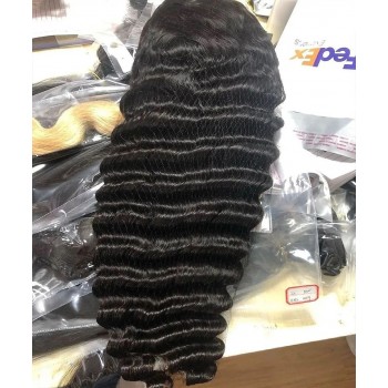 Deep Wave 300% High Density 13X6 Lace Frontal Wigs