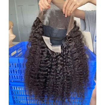 Deep Curly 150% Density Lace Front Wigs For Black Women