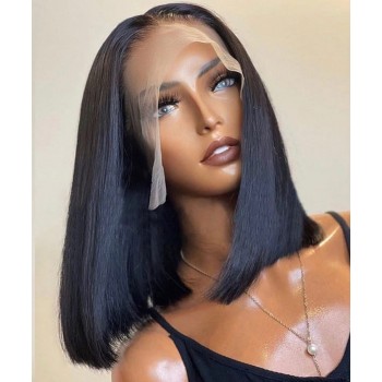 Silky Straight BOB Lace Front Wig 13X4 inches Deep Part