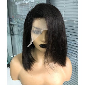 Quality Straight Short Bob Wigs Pre Plucked With Baby Hair