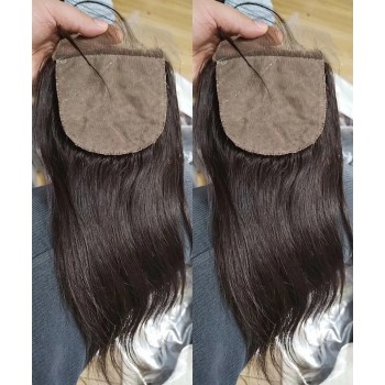 Silk Top Human Hair Lace Closures For Women
