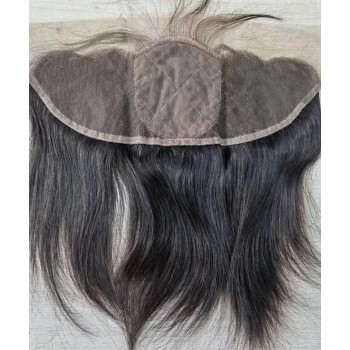 Straight Silk Base 13x4 Lace Frontal Closure Pre Plucked
