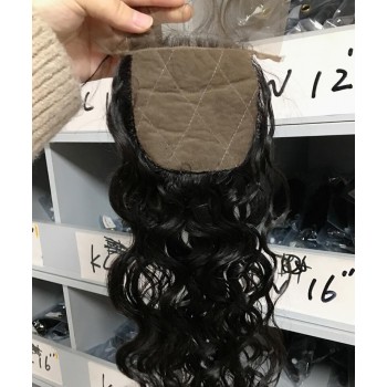 Silk Base Top Human Hair Closure For Women Pre Plucked